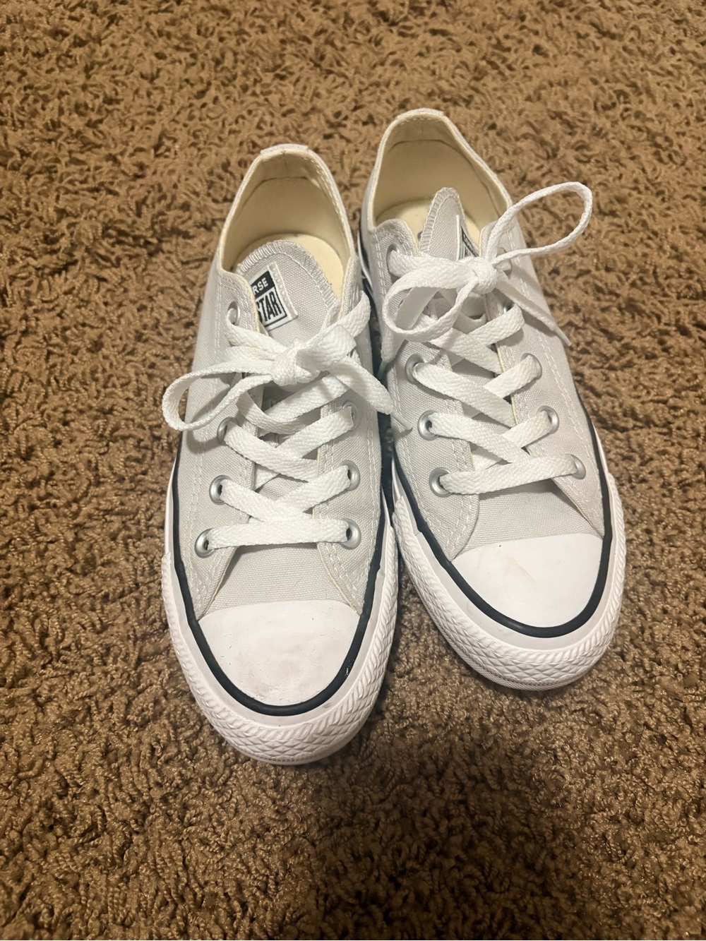 Converse Low Top Canvas Sneakers - Light Grey